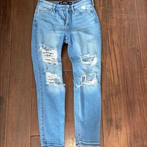 High Rise Super Skinny Crop Jeans size 0R w24